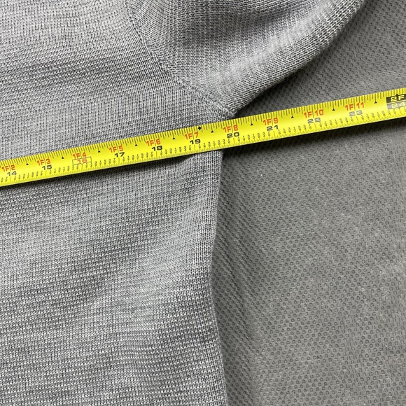 Arpenteur‎ Sweater Mens Small Gray Mock Neck Pullover 100% Wool Made in France - Picture 8 of 12